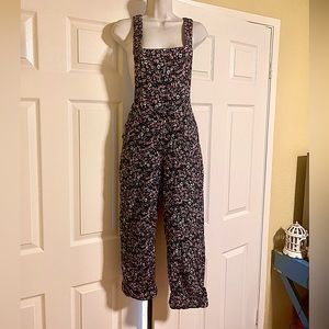 ZARA floral overalls